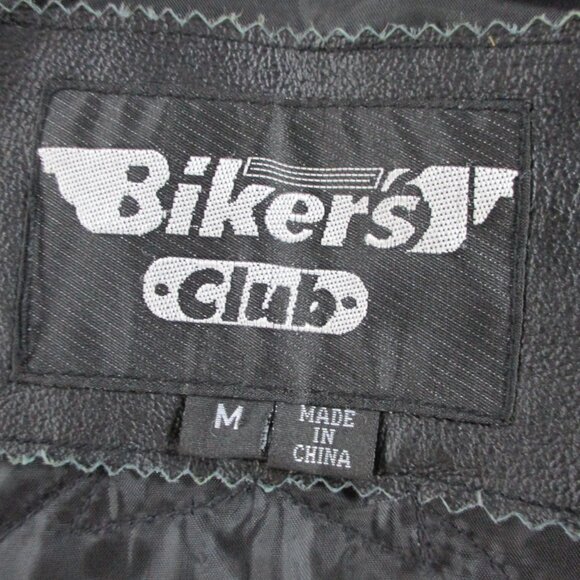 Womens Leather Motorcycle Vest Size Medium Black Pink Biker Club Patches - Picture 5 of 10
